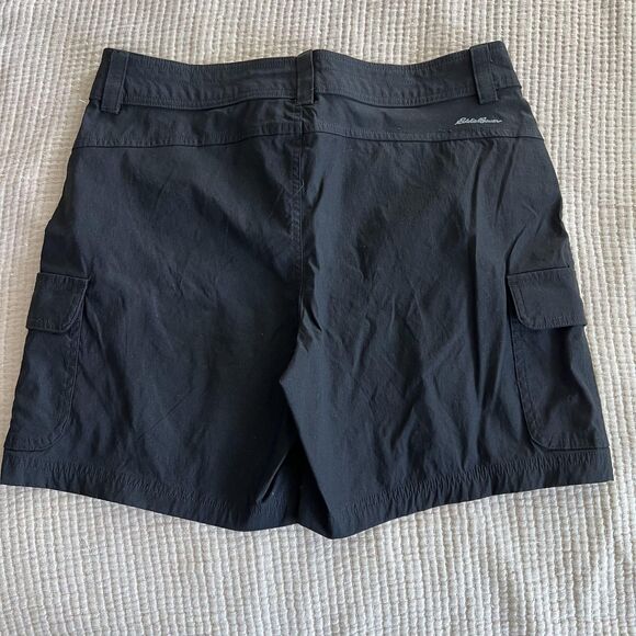 Eddie Bauer Summer Trail Shorts Womens 10 Black Green Cargo Quick Dry Lot‎ of 2 - Picture 10 of 14
